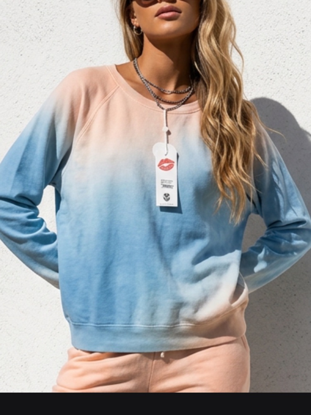 Wildfox Sommers in the Grotto Sweatshirt NWT size Med. super soft tie dyed
